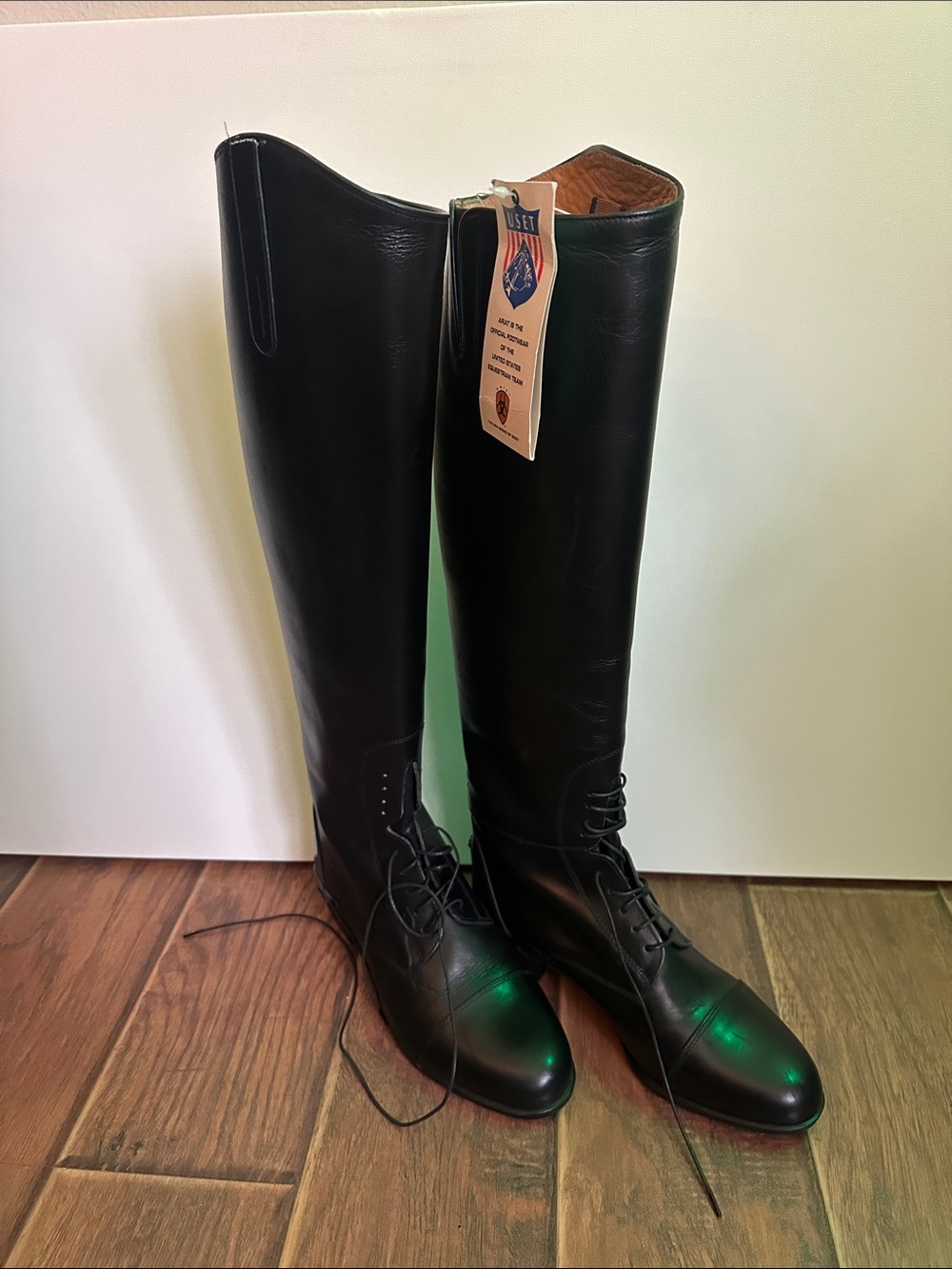 Ariat Black Lace-Up Tall Riding Boots